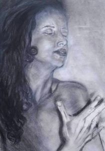 Portrait of woman Pastel on paper 1991 55cmx45cm