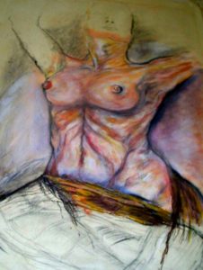 Nude Study Pastel on paper 1992 87cmx76cm