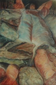 The Fall Pastel on paper 1996 90cmx80cm