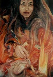 Self Portrait Oil on Board 1996 67cmx86cm