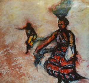 Swazi Dancer Pastel on paper 2002 25cmx30cm