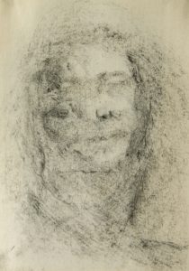 Portrait Impression Chalk on paper 2002 40cmx50cm